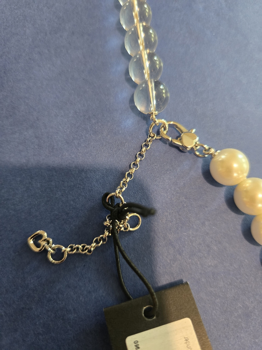 NWT kate spade Pearl and Clear Bead Mixed Strand Necklace - White/Clear - Picture 5 of 7